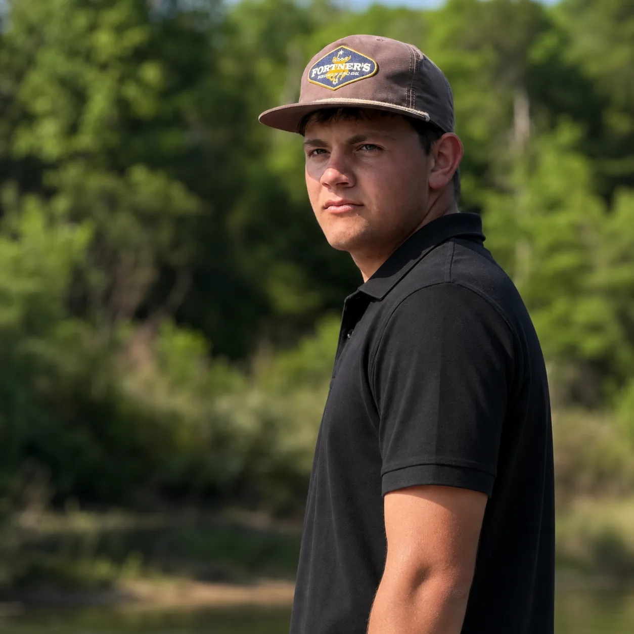 Levi, owner of LY Euro Mounts, outdoors near the water
